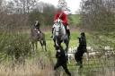 Hertfordshire Hunt Saboteurs member Rachel was trampled to the ground by a horse ridden by a huntsman.