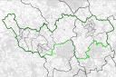 A map of the proposed Harpenden and Berkhamsted constituency.