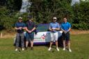 The winning team at the Stevenage Community Trust charity golf day