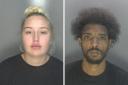 Tegan Holden (left) and Reece Haynes have been jailed for drugs offences.