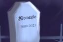 Omegle's announcement of its closure included an image of its logo on a gravestone