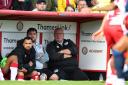 Steve Evans is focused on Stevenage at the minute amid Rotherham interest. Picture: TGS PHOTO