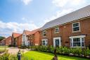 A typical street scene at David Wilson Homes’ Kingfisher Meadow development in Horsford