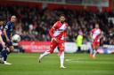 Vadaine Oliver was one of three half-time substitutes for Stevenage at Charlton. Picture: TGS PHOTO