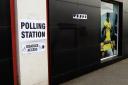 A polling station at Watford FC, Vicarage.