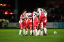 More celebrations are planned by Stevenage but it needs three more wins. Picture: TGS PHOTO