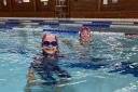Roisin joined Lucy for the first 50 metres of the swimathon