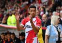 Luther James-Wildin put Stevenage in front against Peterborough. Picture: TGS PHOTO