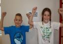 James and Betsy from Lordship Farm Primary School in Letchworth won the Surfers Against Sewage T-shirt design competition