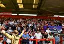 Fans enjoy Stevenage's home win over Grimsby Town. Picture: DAVID LOVEDAY/TGS PHOTO