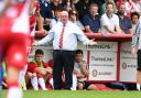 Steve Evans was disappointed to go out of the Carabao Cup at Exeter. Picture: TGS PHOTO