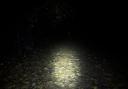 Fairlands Valley Park in the dark.