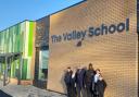 Headteacher David Pearce and pupils welcomed the opening of The Valley School's new building.