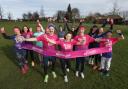 Louise Lovatt was supported by 60 friends during her Race for Life.