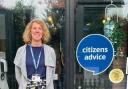 CANH Specialist Adviser Julie May outside Melbourn Community Hub