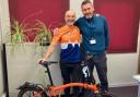 Phil Adams (left) plans to cycle 1,300 miles after the wife of his friend Rob King was diagnosed with motor neurone disease.