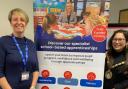 Jo Pountney, director of apprenticeships at ESF Apprenticeships, with the former mayor of Stevenage, Nazmin Chowdhury.