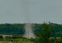 Footage shared with The Comet shows a dust devil in a field in North Herts.