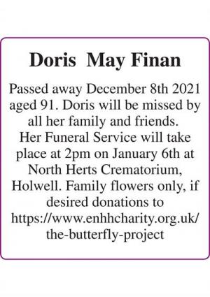 Doris May Finan