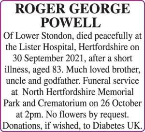 ROGER GEORGE POWELL
