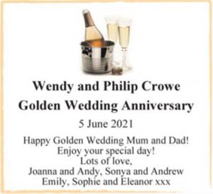 Wendy and Philip Crowe