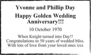 Yvonne and Phillip Day
