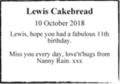 Lewis Cakebread