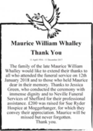 Maurice William Whalley