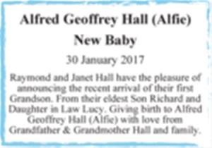 Alfred Geoffrey Hall (Alfie)
