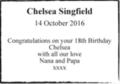Chelsea Singfield