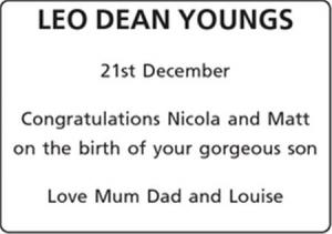 LEO DEAN YOUNGS