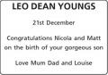 LEO DEAN YOUNGS