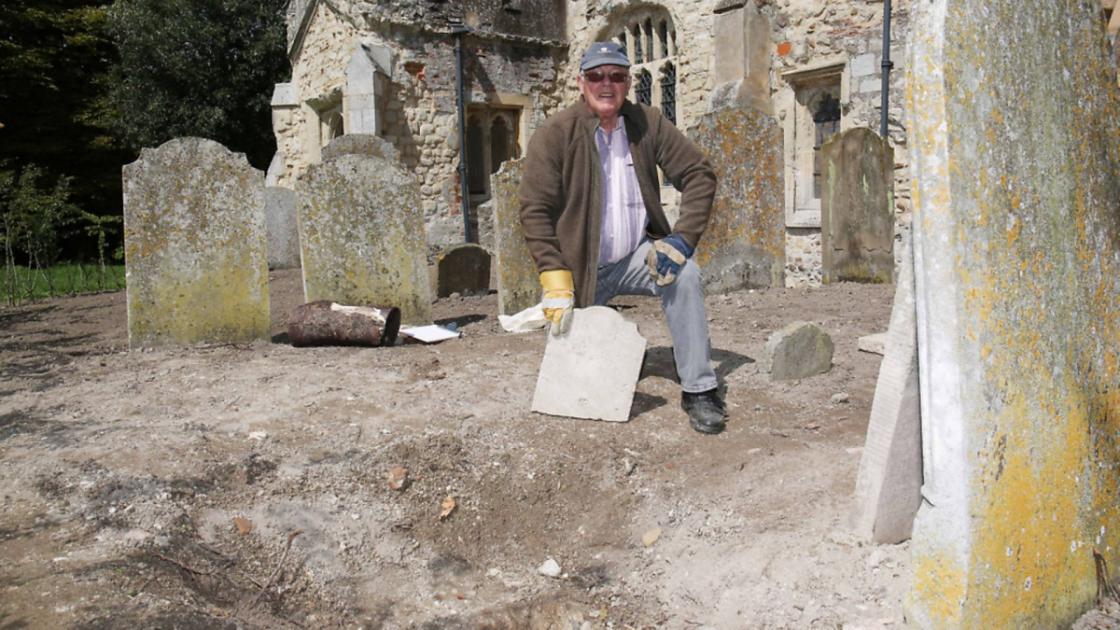 Mysterious burial chamber discovered in medieval village churchyard near Ashwell 