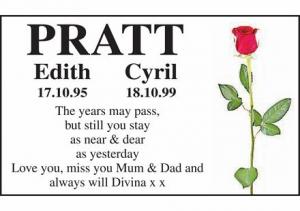 PRATT - Edith & Cyril