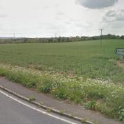 A pedestrian in her 70s was airlifted to hospital after a crash which involved an HGV in Streatley, near Barton-le-Clay