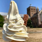 An ice cream in St Albans on the hottest day ever recorded in Hertfordshire