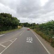The incident occurred on the A505 Offley Road, near Hitchin.