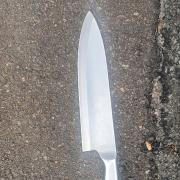 A kitchen knife was found in bushes on the corner of Oxleys Road in Stevenage