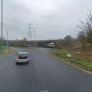 The incident occurred on the roundabout at junction 8 of the A1M and the A602.