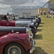 Vintage cars line up at IWM Duxford. Picture: IWM.