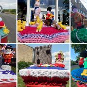 Knitted postbox toppers with a Queen's Platinum Jubilee theme have been popping up all over Stevenage in aid of the charity Cancer Hair Care