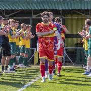 Hitchin Town formed a guard of honour for Southern League Premier Division Central champions Banbury United.