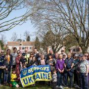 Neighbours in Hitchin's Westwood Avenue and surrounding streets hosted a table sale in aid of Ukraine