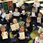 Knebworth Primary School children sent their festive wishes to village retirees