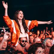 Revellers enjoying Hatfield's Classic Ibiza 2021 concert.