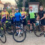 Stevenage Cycling Club set off at 6am from Walkern on their epic trip to King's Lynn.