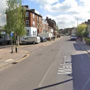 The incident occurred on Walsworth Road, near the junction with Radcliffe Road.