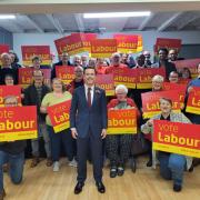 Kevin Bonavia with members of Stevenage Constituency Labour Party following his selection on Saturday.