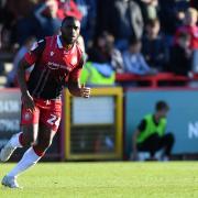 David Amoo got his first goal for Stevenage against arsenal. Picture: DAVID LOVEDAY/TGS PHOTO