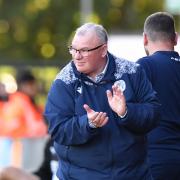 Steve Evans was delighted with his players after they held a meeting to discuss form. Picture: DAVID LOVEDAY/TGS PHOTO